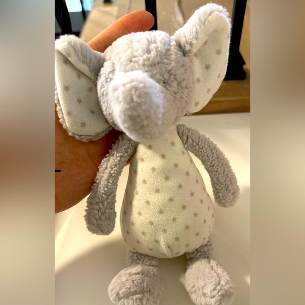 JELLYCAT London - Retired- Starry “Elly” Eliphant- Little JELLYCAT Plush Rattle